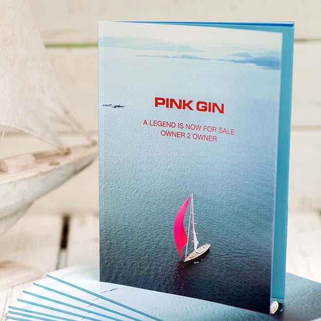 Studio1® Referenz PinkGin Saleskampagne Broschüre